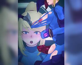 Ridley fucks Samus Aran. Animation. Metroid