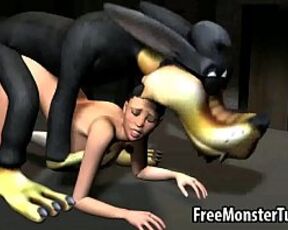 3D Red Riding Hood gets fucked by the Big Bad Wolf