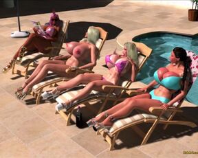 3rd-art: Darlings at the Pool