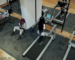 Three Times the Workout [FEMALE X FUTA] SFM
