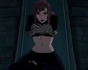 Batgirl Gets Frisky and Flashes her Tits - Batman Cartoon Hentai Porn