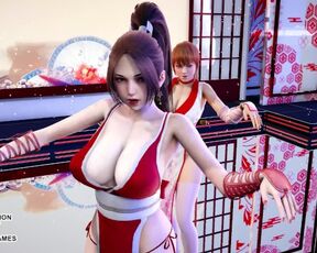 [MMD] GigaReol×EVO - Addiction Mai Shiranui Tamaki Kasumi DOA Hot Dance