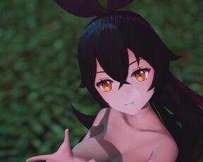 Mmd R18 Amber Genshin Impact Sexy and Hot with Shaved Pussy