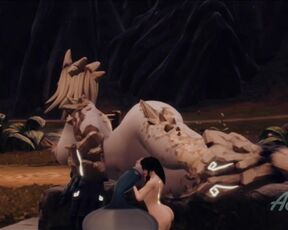 Futa Giantess Fill Condom with Cum