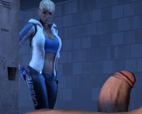 Cassie Bends Over