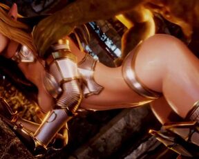 Hot Warrior Elf Princess Doggystyle