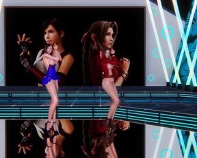 R18-MMD GIRLS DAY - SOMETHING Tifa Aerith EroticDance