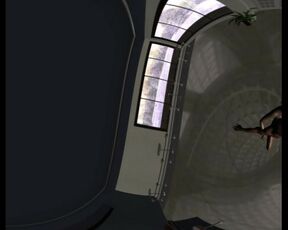 VR 360 Voyeur on Step Sister