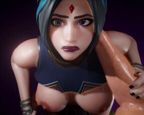 Animation with Raven (DC) from Fortnite (Remaster 2021) (SOUND, 60FPS, 4K)