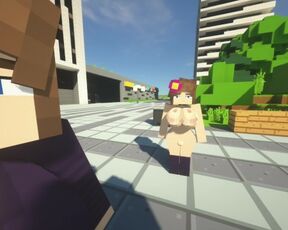 minecraft Jenny | pier city Tour the city and try to get naked