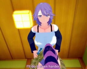 Hentai POV Feet Mizore Shirayuki Rosario + Vampire Pleases You With Her Feet!