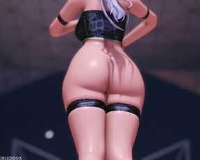 【MMD R-18 SEX DANCE】HAKU HOT BLACK SUIT HOT TASTY ASS SWEET PLEASURE HOLY STAR [BY] Orion DobleDosis