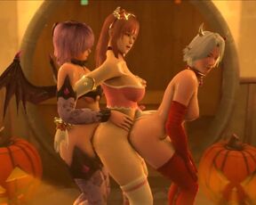 Doa Triple Futa Succubus Assjob