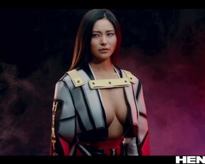 Asian chick fully fucked in all holes by aliens and got impregnated