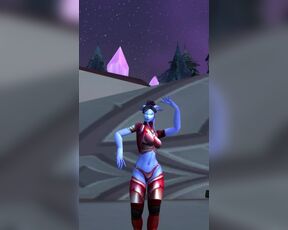 Draenei Female sexy dance (World of Warcraft)