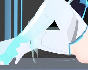 Miku sucking endlessly animation