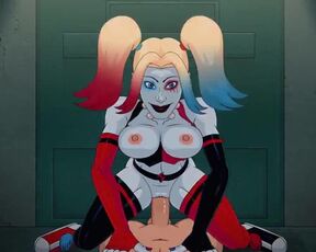 Harley Quinn deepthroats your cock