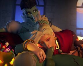 Sombra Sucked Off By Mercy