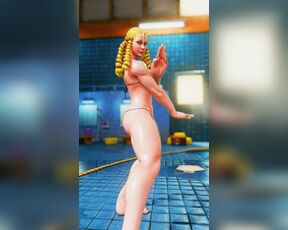 Karin Kanzuki sexy swimsuit street figther