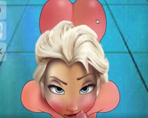 The beautiful girl from frozen sucks