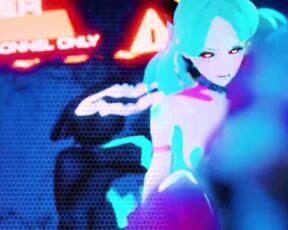 Cyberpunk: Edgerunner's Rebecca gets a mating press by Adam Smasher - 3D Animation Cyberpunk 2077 HD