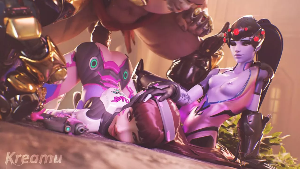 Overwatch - Dva & Widowmaker Orgasmic Doggy With Massive Cumshot (Sound) -  NanoVids