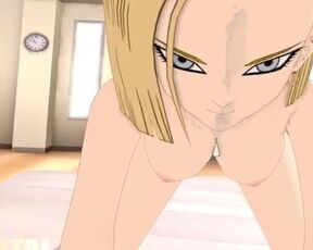 dragon ball z android masturbates