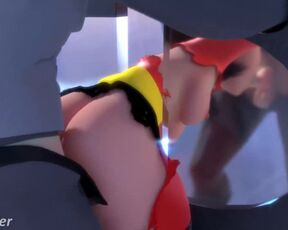Elastigirl Stretched Thin by Lvl3Toaster