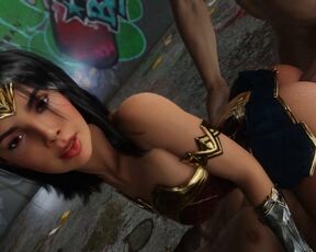 Gal Gadot As Wonder Woman Double Penetrated