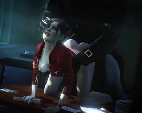 RE 2 Remake- mr.X pounds Claire Redfield  (SFM short)