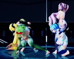 MMD Hibikase (Miku, Luka, Gumi, Neru)