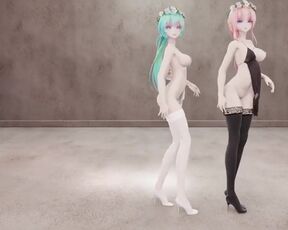 MMD Luka and miku - Chocolate Cream