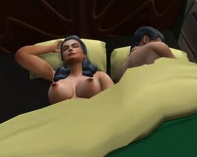 Indian Hot granny shared the motel bed with me
