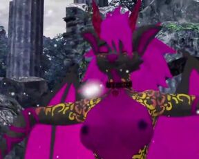 A Hell hound snolf dance for you in vrchat