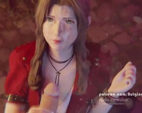 AERITH GETS HUGE FACIAL CUMSHOT!