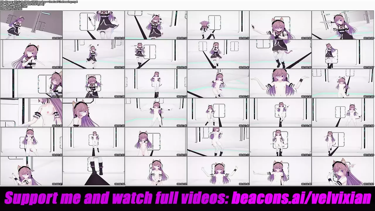 3d cute hentai Cute Neko Girl Dancing + Gradual Undressing (3D HENTAI) - NanoVids