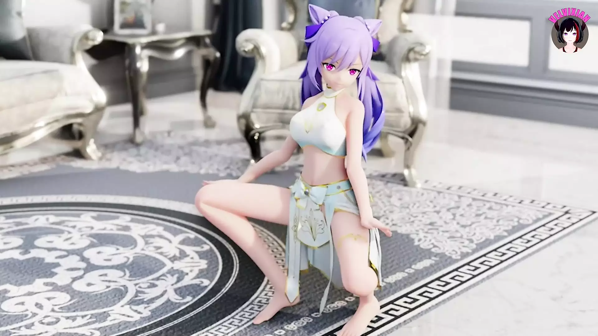 Genshin Impact - Sexy Dance + Gradual Undressing (3D HENTAI) - NanoVids