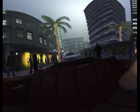 UHF Horizon VR: Becky Cranking the Bel Air Topless While Surrounded by a Crowd