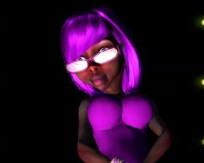 Adult ebony latex doll