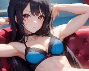 Sexy muscular anime girls compilation