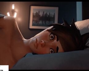 Mercy Hard Fucked By Futanari Pharah Love Hotel Hentai Story | Futanari Hentai Overwatch 4k 60fps