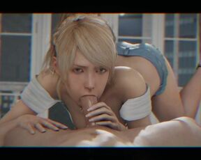 Blonde Girl On Blowjob And Riding Dick!