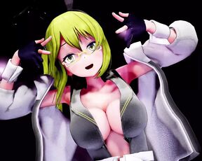 Hatsune Miku Undress Dance Roki Song Hentai Big Boobs Mmd 3D Blonde Hair Color Edit Smixix