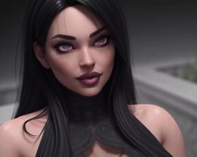 Goth Inspired Hentai Woman (slideshow)