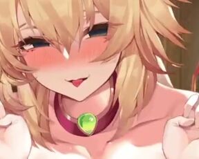 blonde giving boobjob