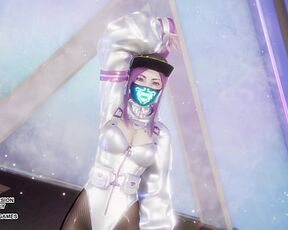 [MMD] Aespa - Supernova Akali Hot Kpop Dance League of Legends Uncensored Hentai
