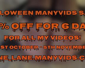 50% OFF HALLOWEEN SALE ON MY MANY VIDS