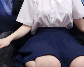 I OFFERED A RELAXING MASSAGE FOR A SHY JAPANESE SCHOOLGIRL