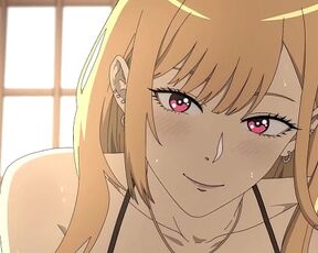 (My Dress up Darling) Relaxing time with Marin Kitagawa | Hentai animation