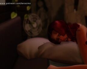 Big tits ebony get her pussy pounded after breaking up with her ex - The sims 4